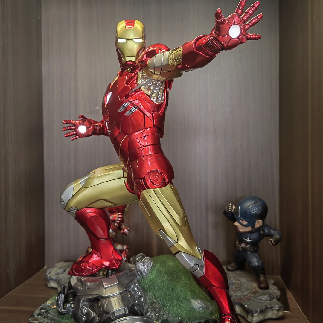 钢铁侠MK6发光树脂模型复仇者联盟主题收藏雕像摆件