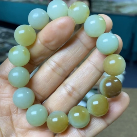 和田玉未镶嵌手链114