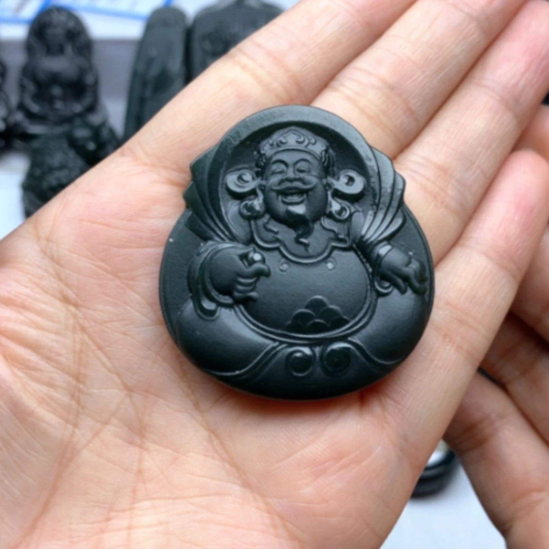 【闪购商品】颈饰未镶嵌和田玉双面雕刻
