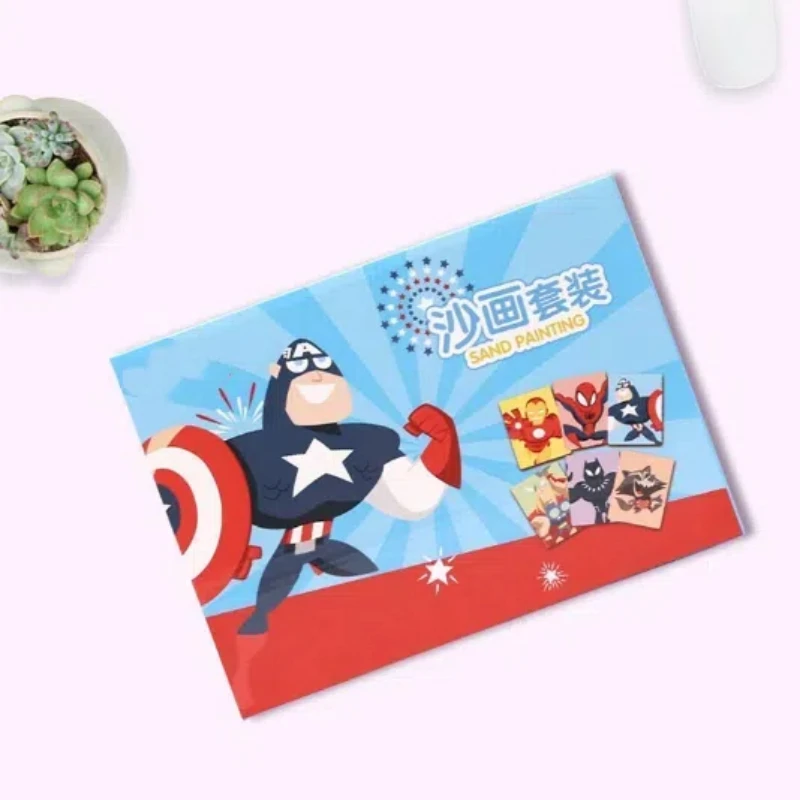 米奇沙画儿童彩沙画册男女孩宝宝手工diy涂鸦画画益智涂填色