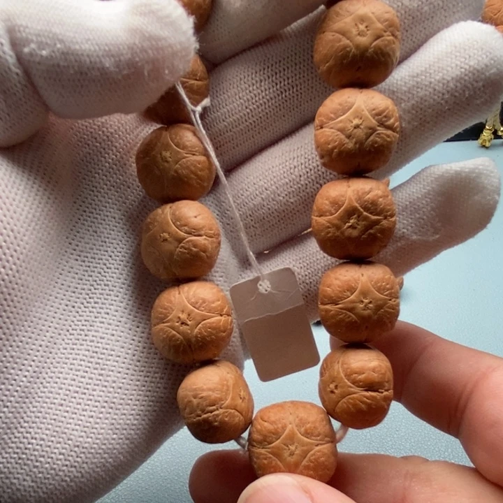手串凤眼菩提麒麟眼17mm豆腐块