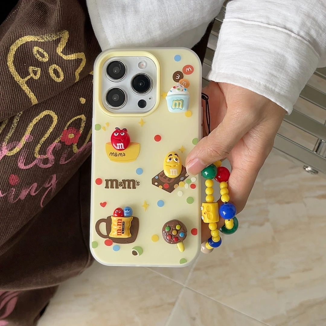 二合一 立体m豆适用苹果14promax防摔耐用iphone13promax保护套16