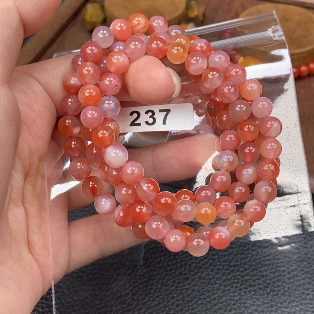 南红玛瑙未镶嵌手链卡7