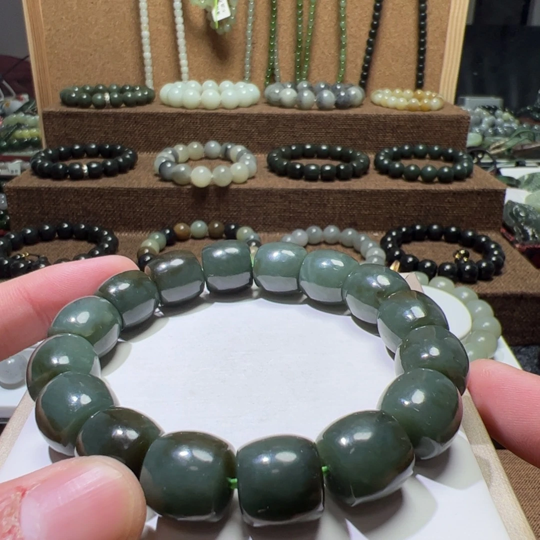 和田玉未镶嵌手链