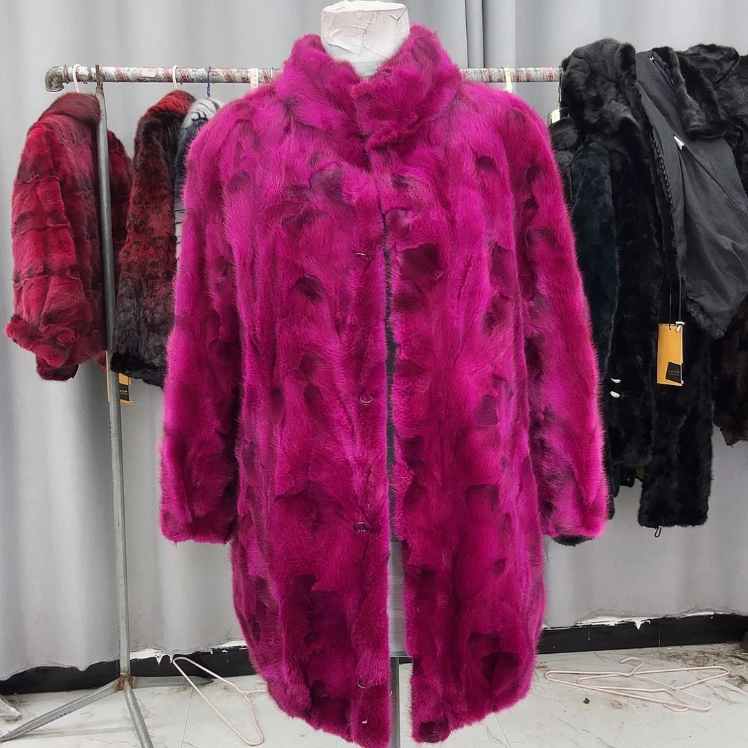 水貂拼貂真皮真毛