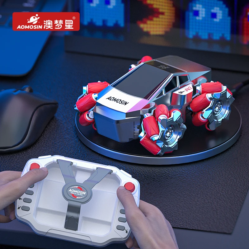 澳梦星迷你桌面RC漂移遥控车水陆两栖赛车儿童小型玩具车男孩礼物