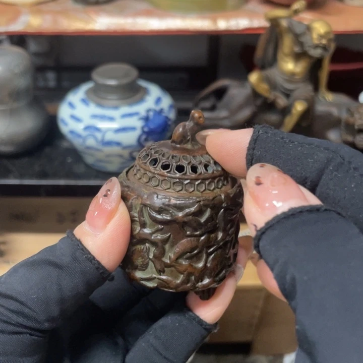 铜中古工艺品摆件