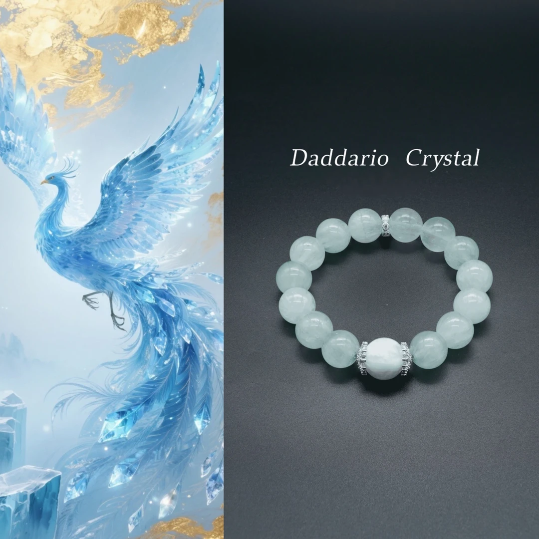 青霰｜春水抚弦  萤石白幽灵水晶原创手串