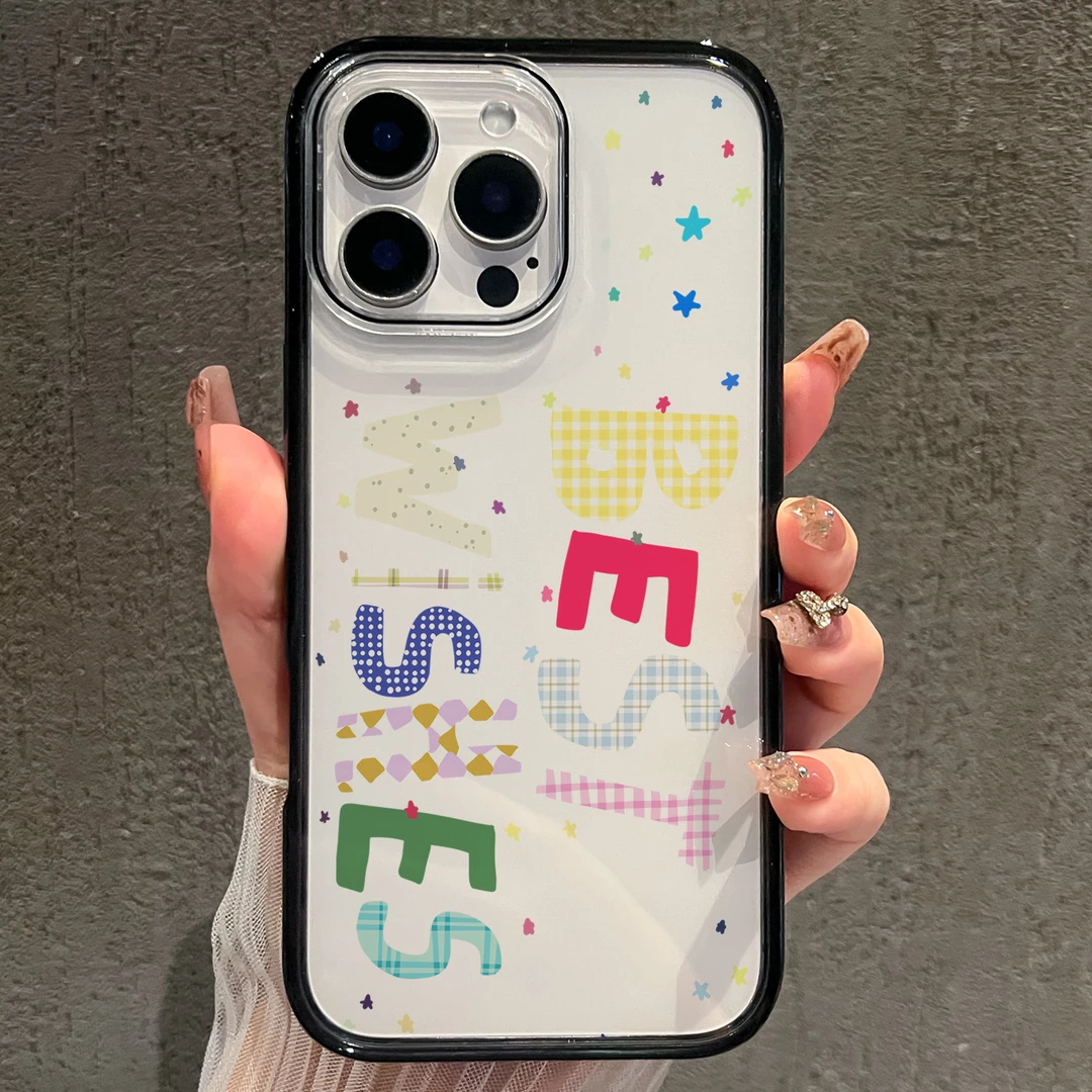 【AI键保护】彩虹字母适用苹果16promax手机壳iphone15新款14全包