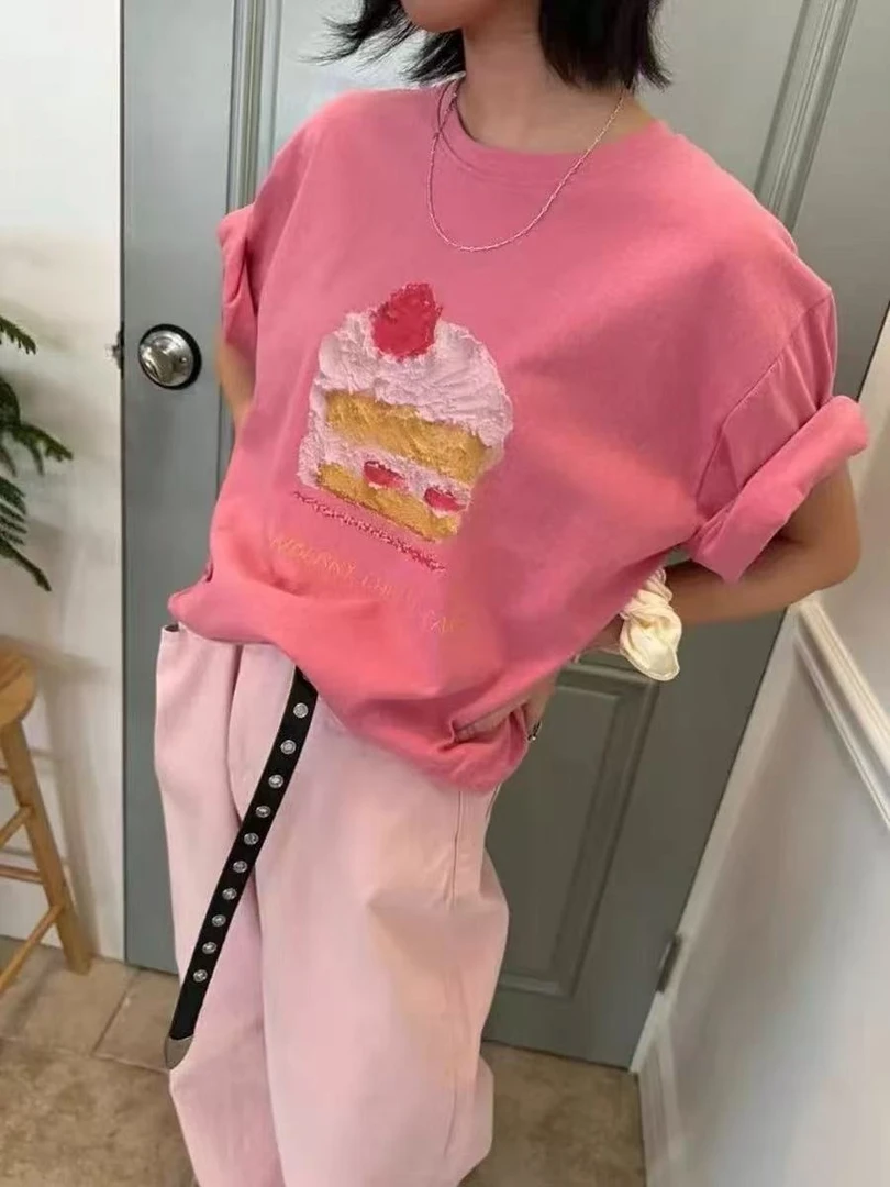 U501-U550春夏季韩系新款实体店品质韩版高级感女装气质短袖上衣