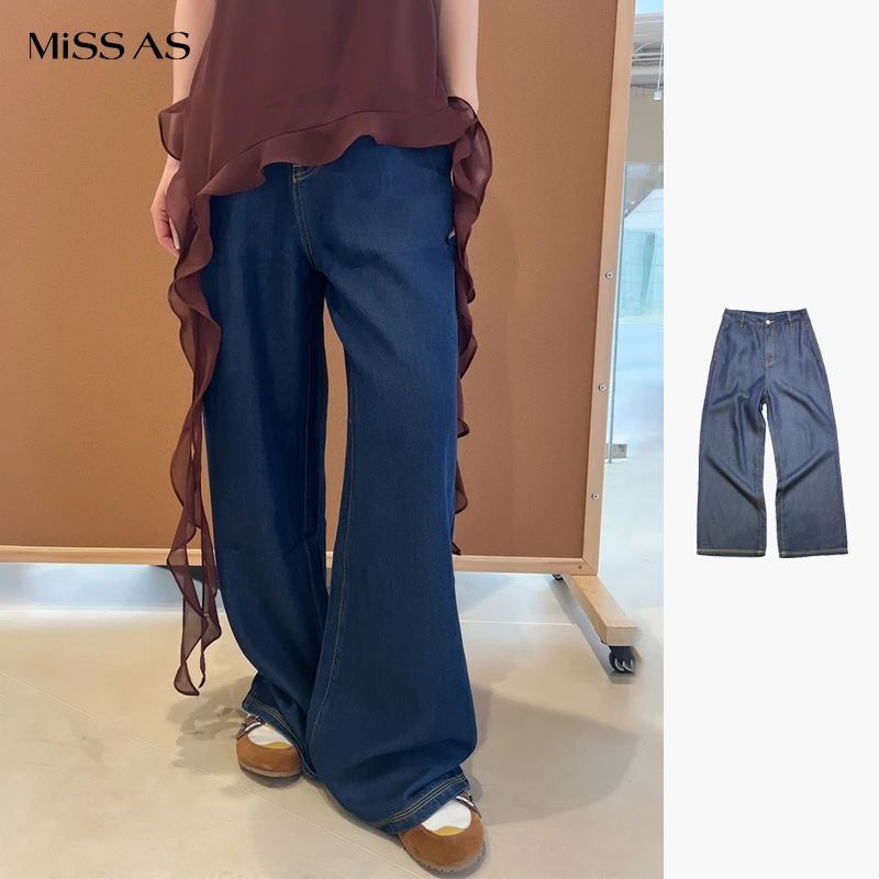 【manzanilla】休闲百搭宽松直筒牛仔裤女25春夏MISSAS买手店