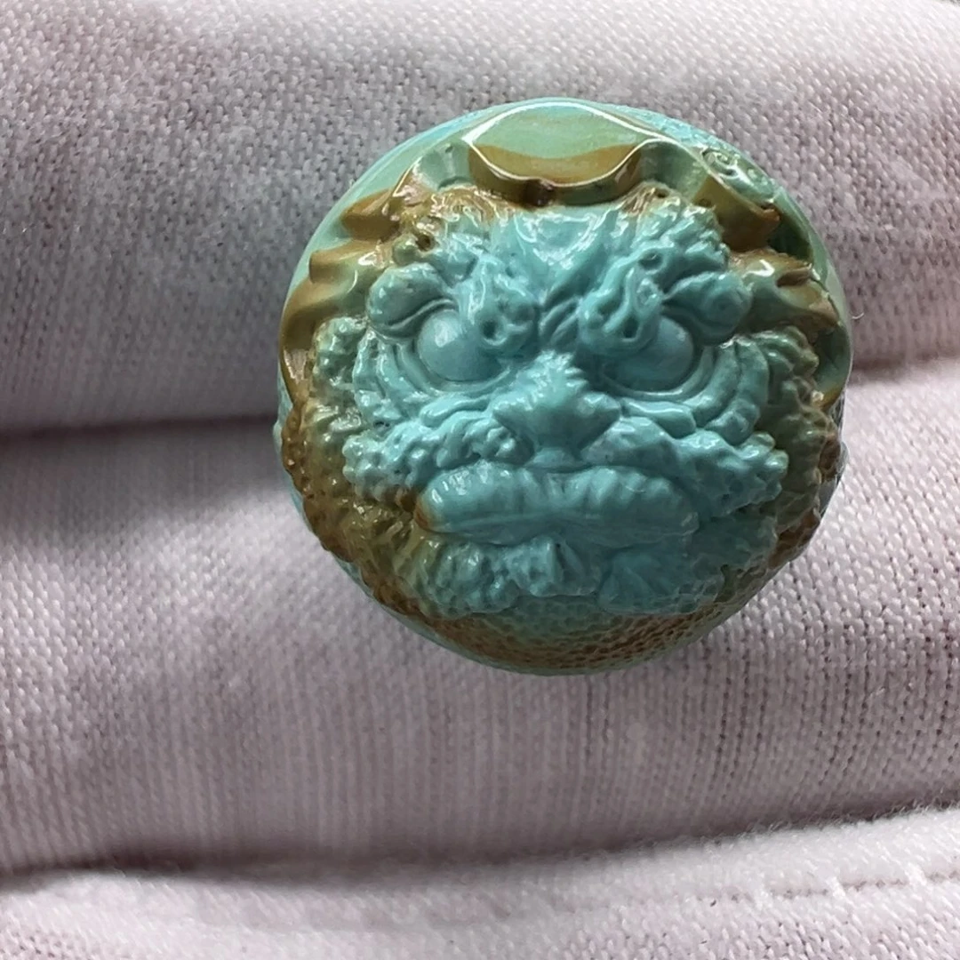 绿松石未镶嵌醒狮17.7