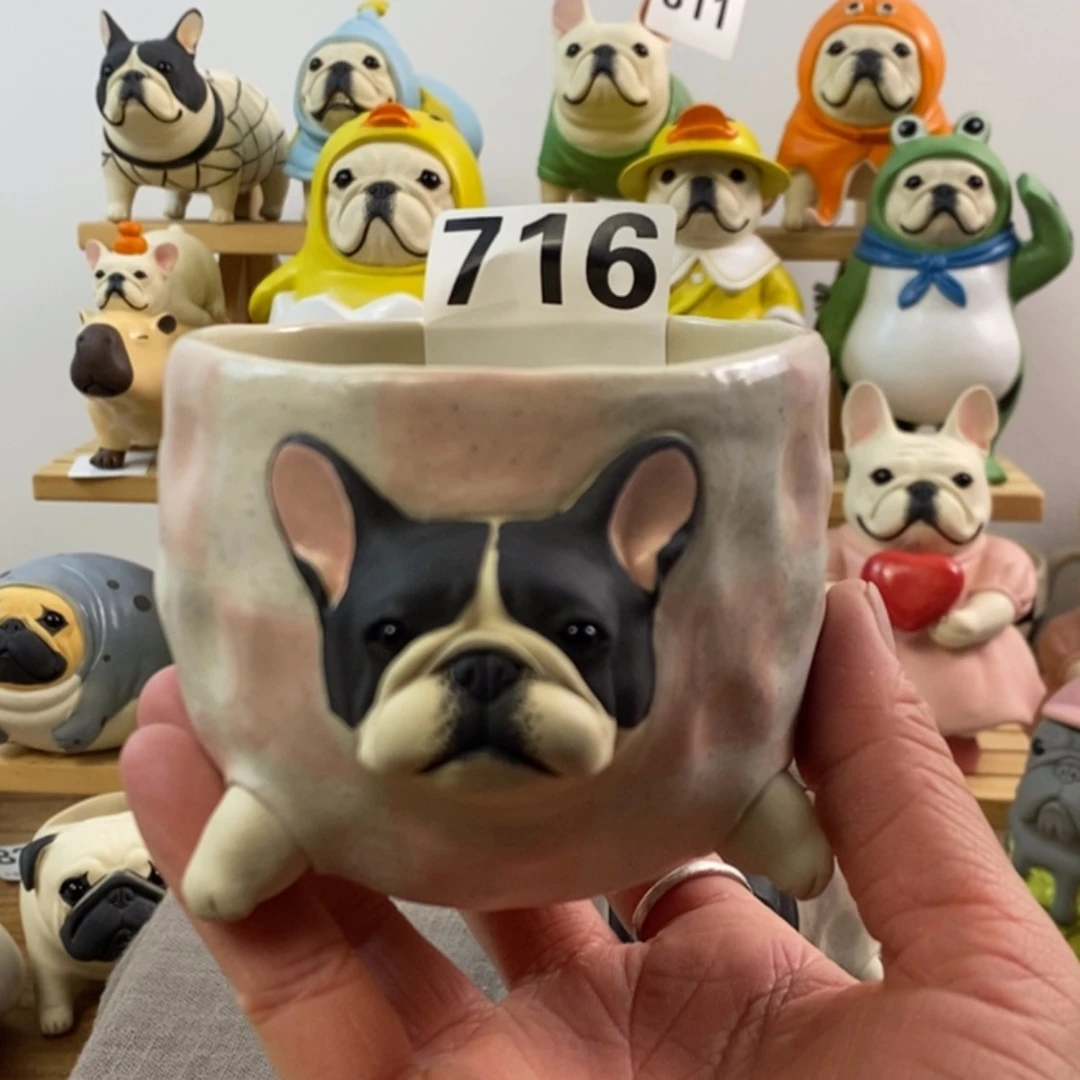 【闪购商品】微瑕716黑白光花陶瓷摆件