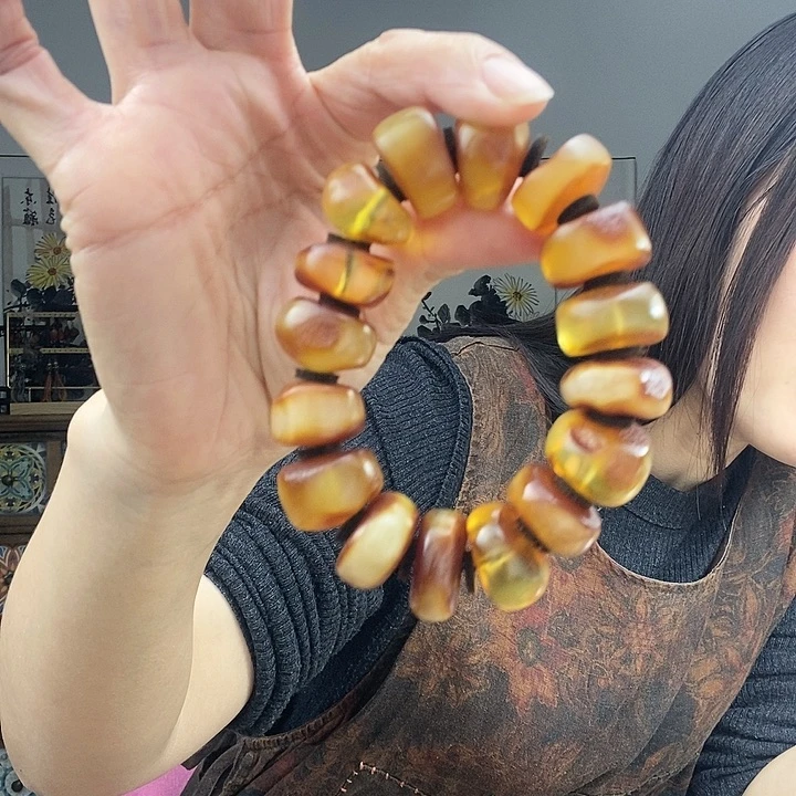 蜜蜡手串未镶嵌手串