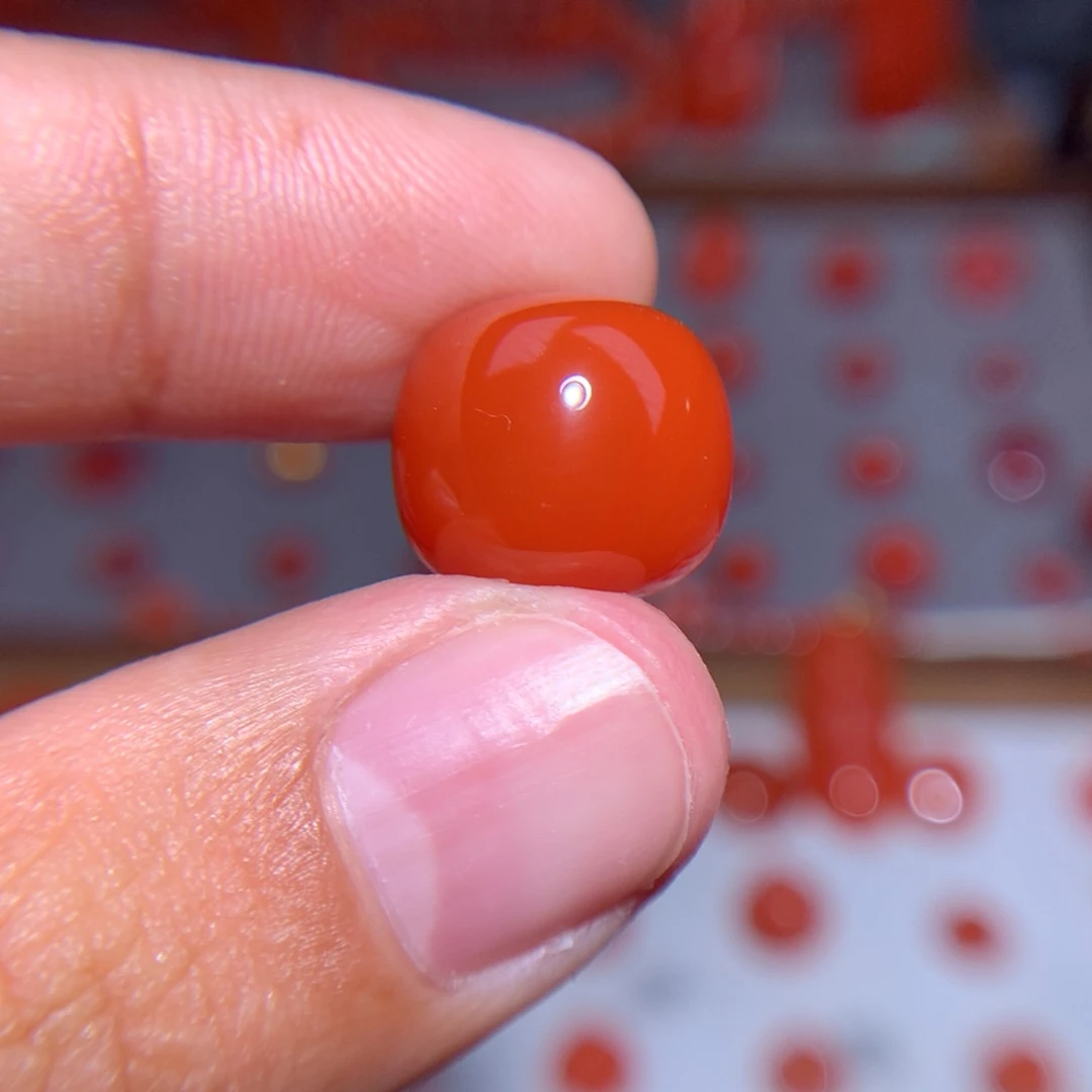 南红玛瑙老型14×12.7未镶嵌微沙袋