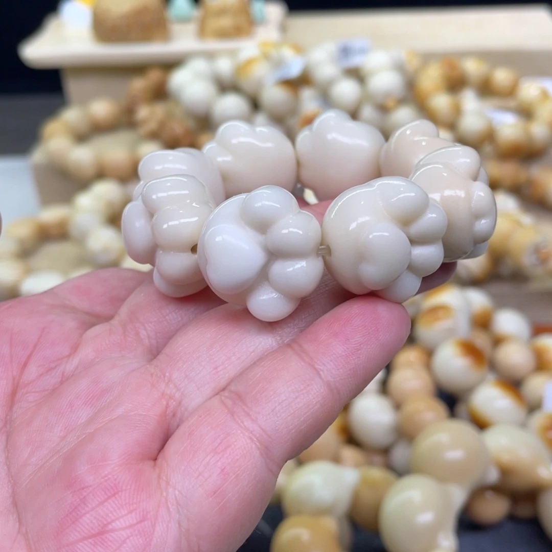 菩提根/象牙果手串爱心小狗抓6-25-7