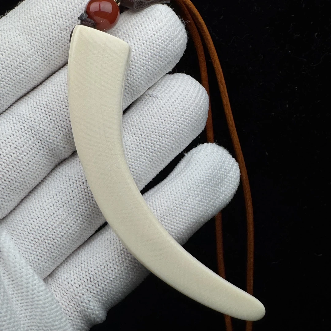 B1752天然猛犸牙 牙尖79.4mm支持鉴定假一罚四