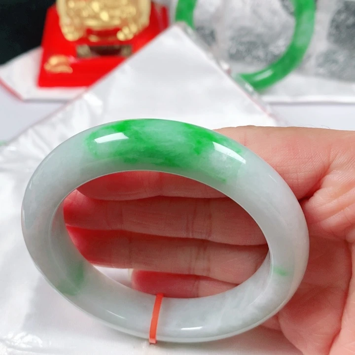 未镶嵌手镯翡翠  编号DH1230 正圈54 福利镯