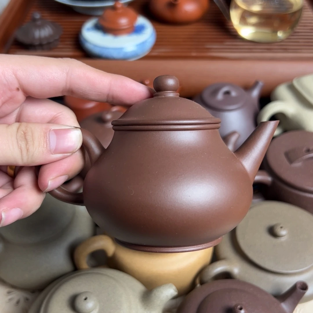 茶壶紫砂芭乐水平220cc精工半手