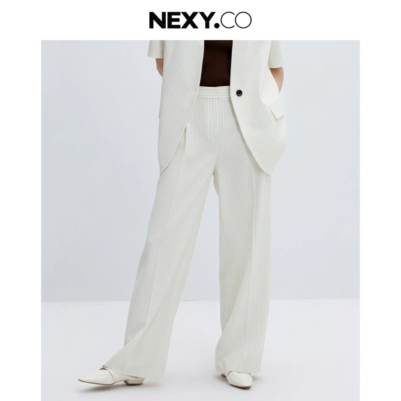 NEXY.CO/奈蔻长裤|2025新|智美穿搭|日常通勤|职业女性|XV02596V1
