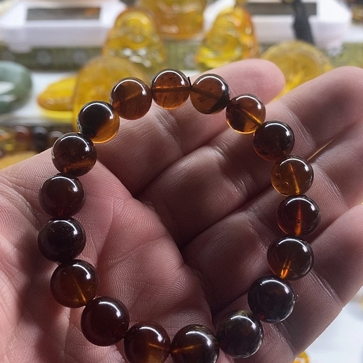 琥珀珠宝奇石未镶嵌手串