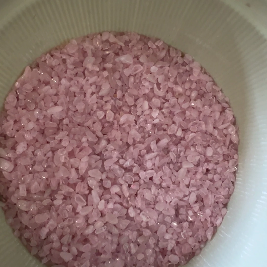 摆件未镶嵌水晶福****）粉水晶碎石10公斤