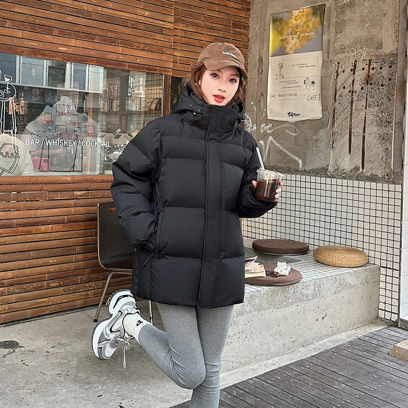 冬季羽绒服女女士男款小个子大码可拆宽松新款加厚保暖休闲外套