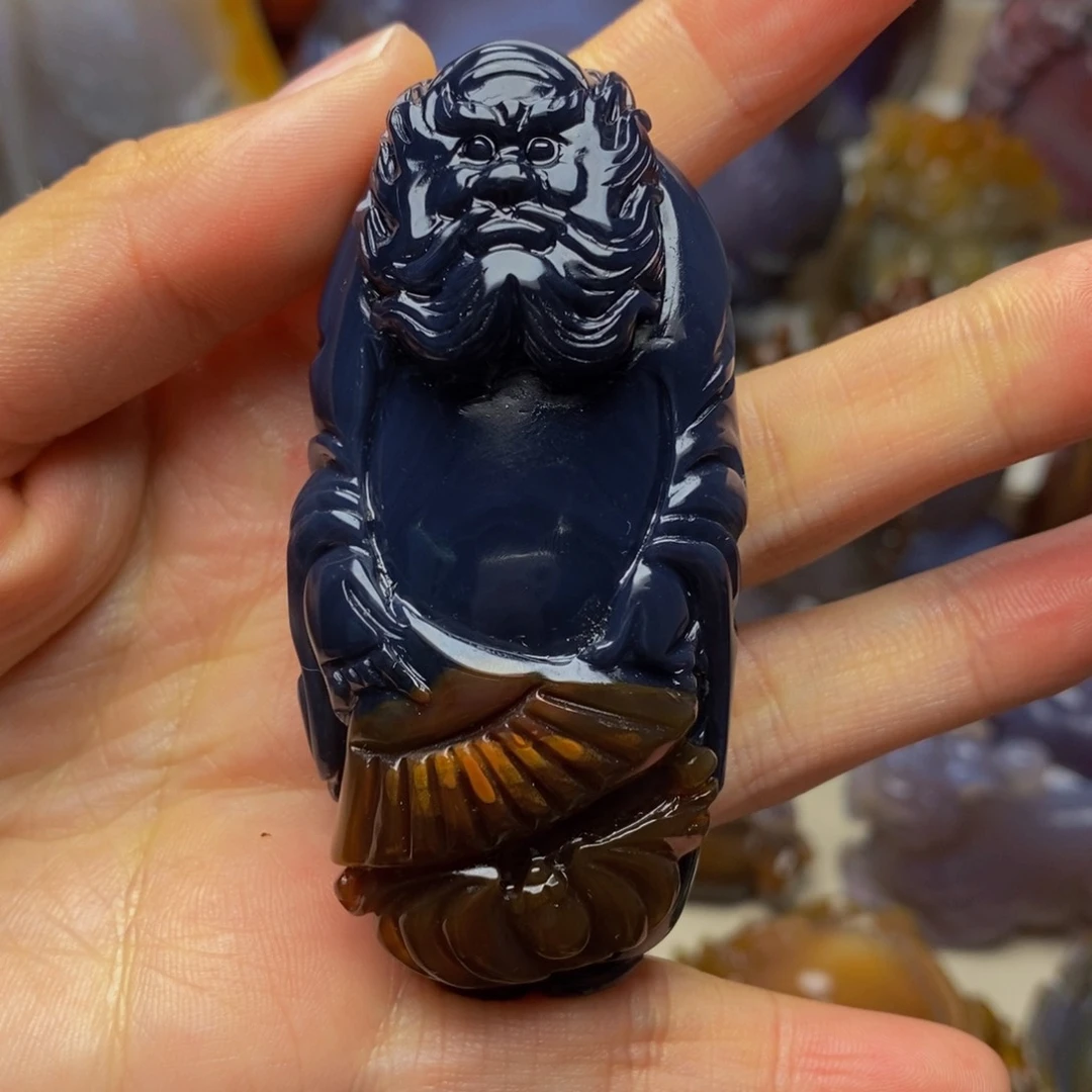 玛瑙/玉髓手把件未镶嵌