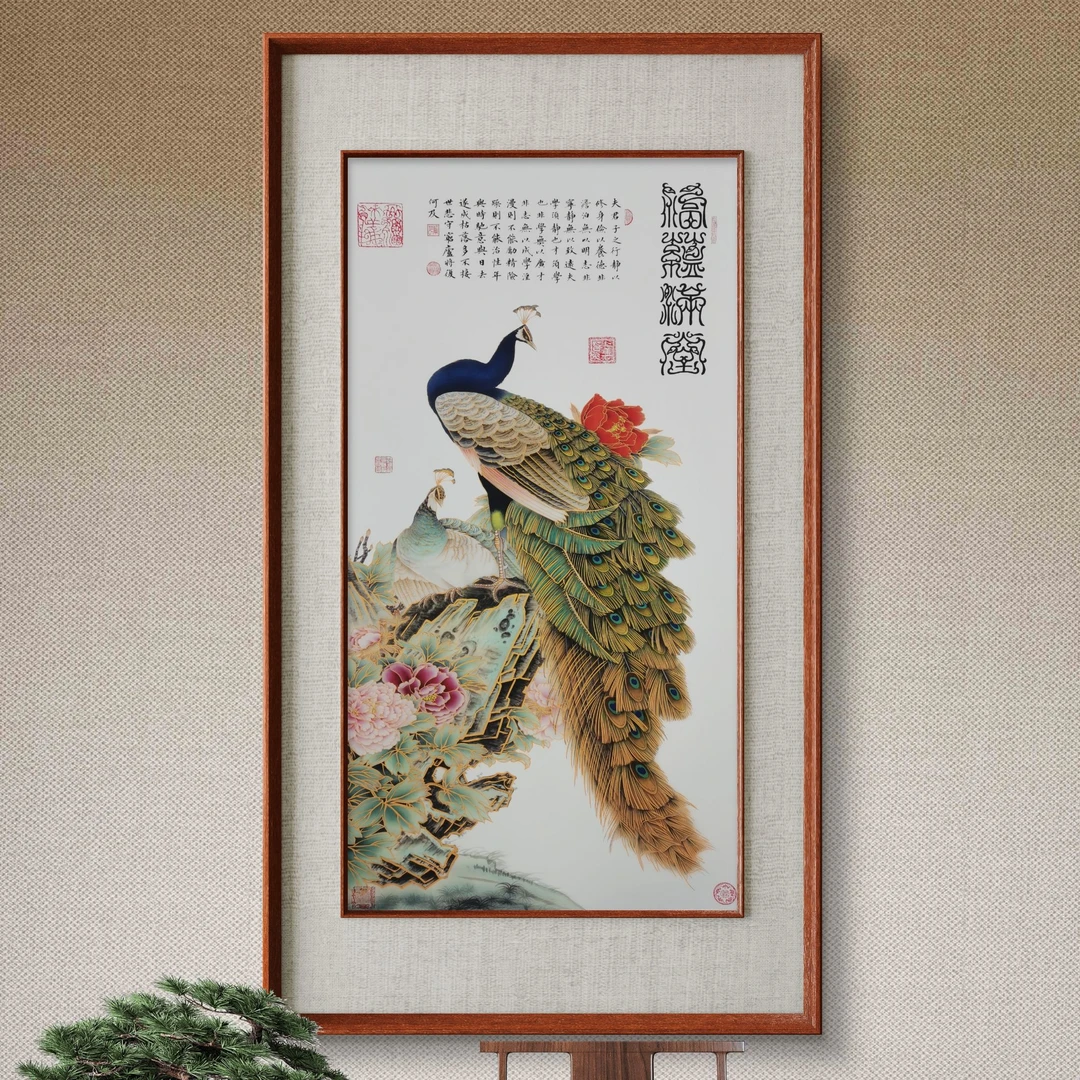 《福蕴满堂》杭州锦丝绫布软装裱