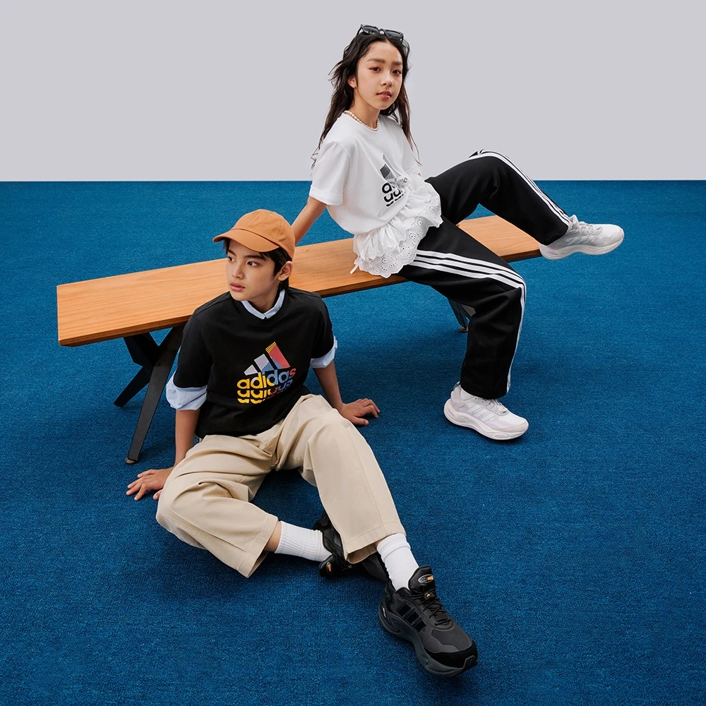 adidas阿迪达斯官方儿童装男女大童夏季新款纯棉短袖T恤  IB9137