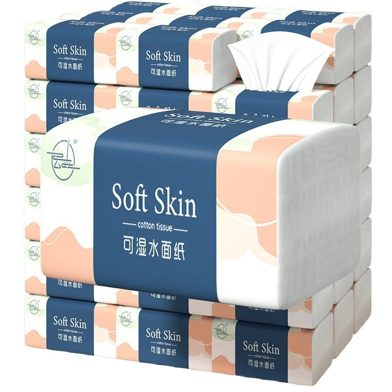 餐巾】加厚原木浆福利【4大包包柔软吸水布家用新店实惠餐高级抽式