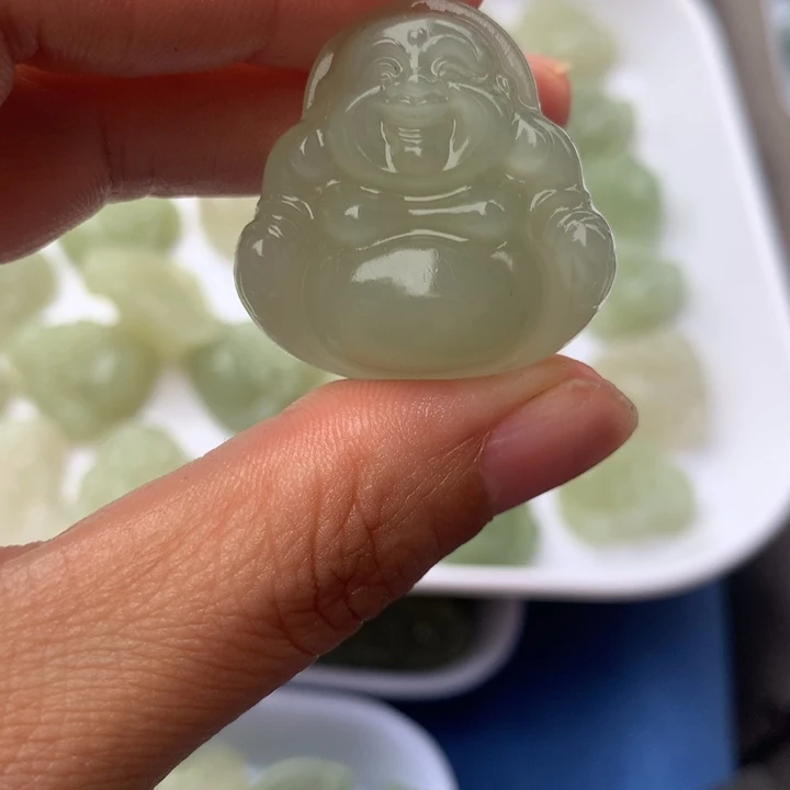 和田玉未镶嵌吊坠(不含链)