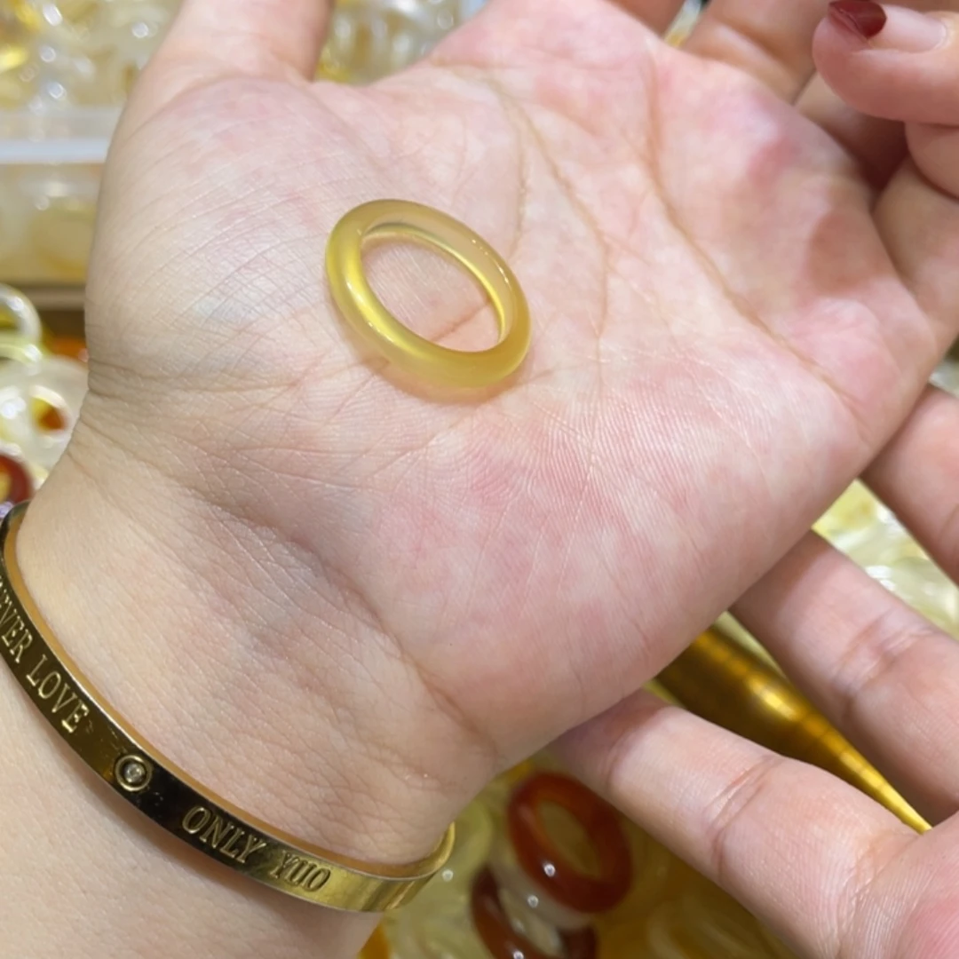 玛瑙/玉髓未镶嵌戒指595号港16