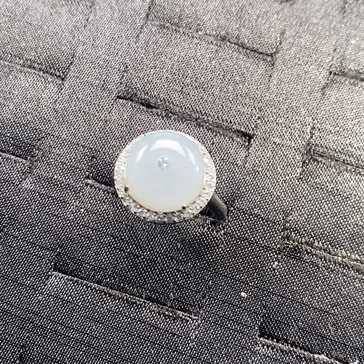 翡翠银S925镶嵌戒指