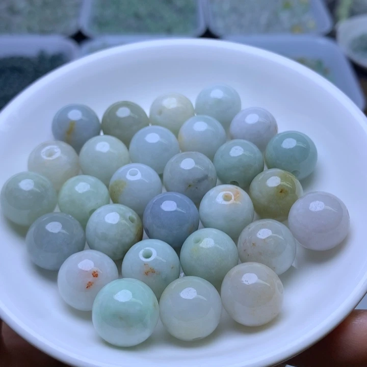 散珠翡翠卡13绿白16个