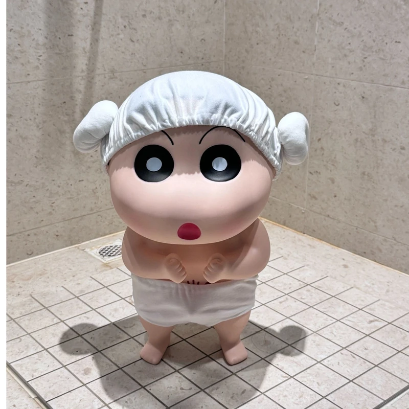 高品质40CM超大号 浴帽小新 洗澡小新 大象小新 蜡笔小新摆件