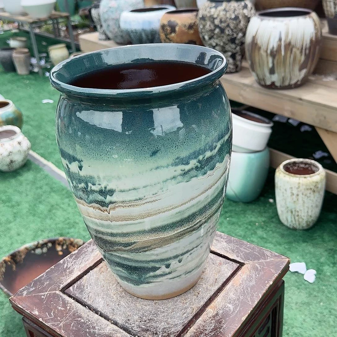 紫砂花盆王嫂花盆直播0620-128高30口20