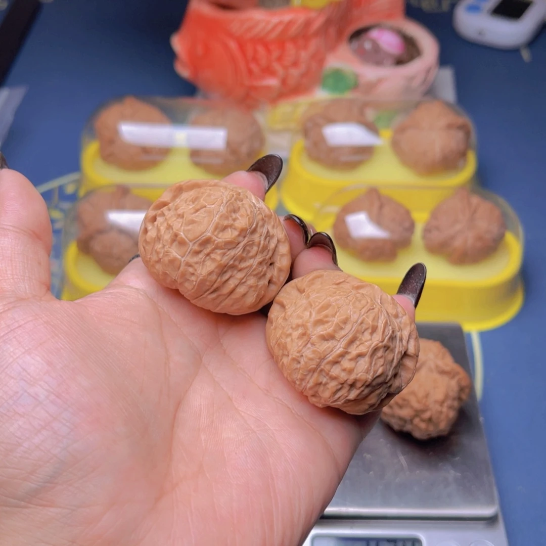 文玩核桃把件木*南瓜墩42