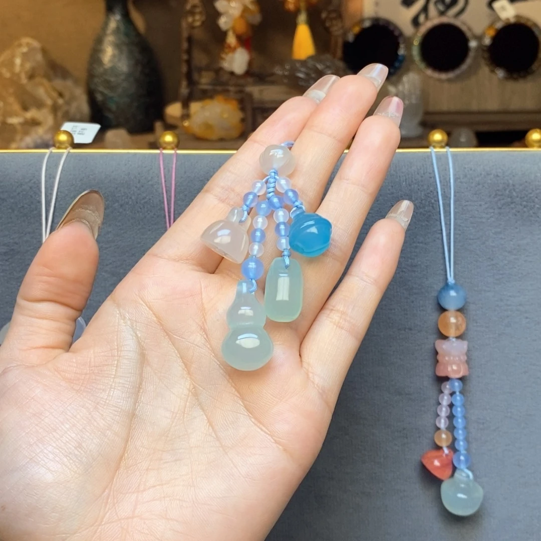 玛瑙/玉髓未镶嵌车挂挂件