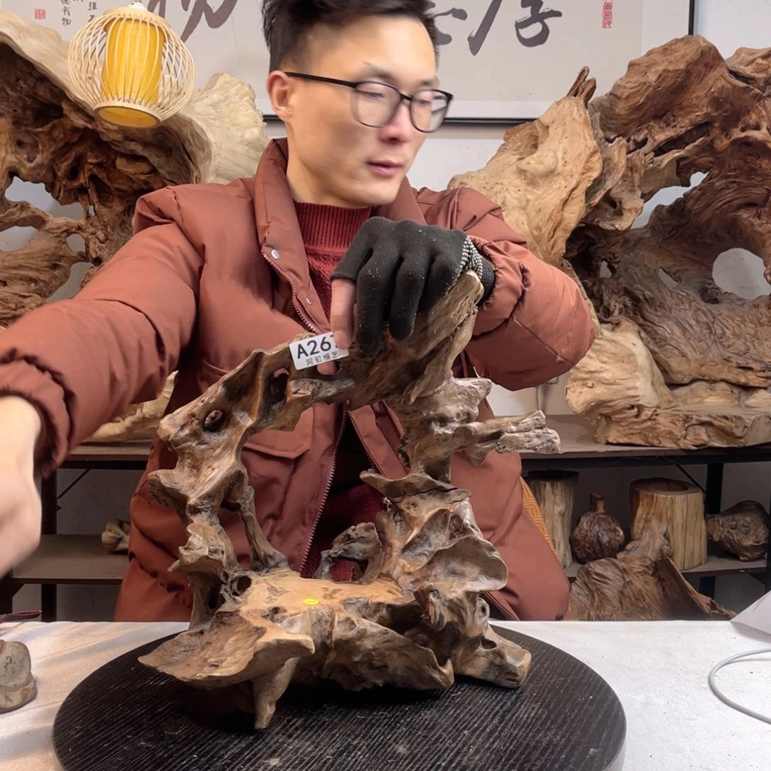 木思**绘根雕小底座无拼接267