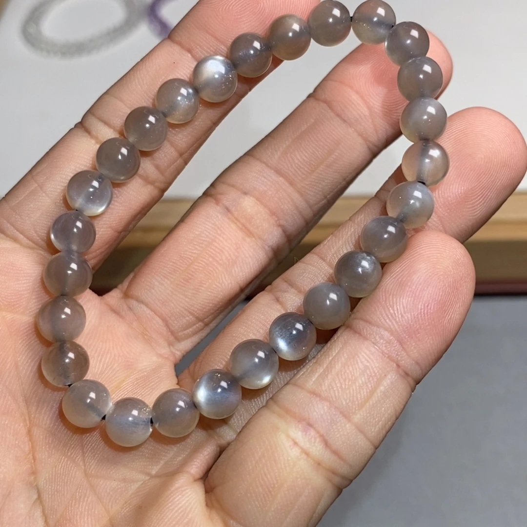 未镶嵌手链水晶高品银月光7.0mm