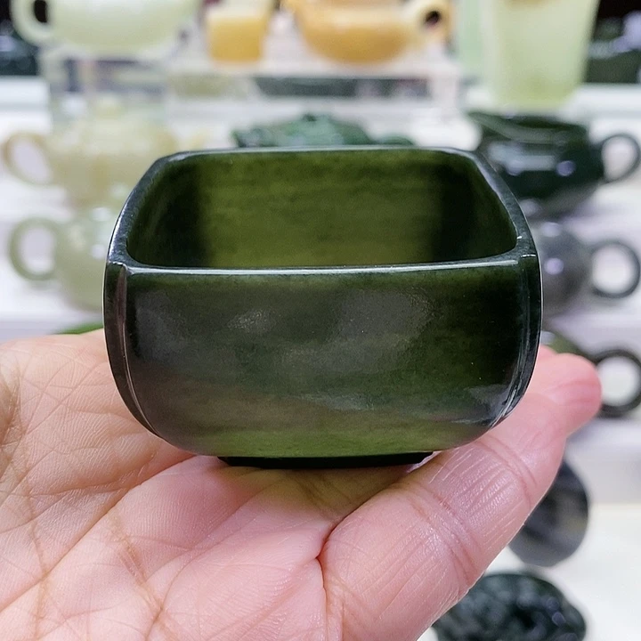 未镶嵌和田玉挂件茶杯80m l