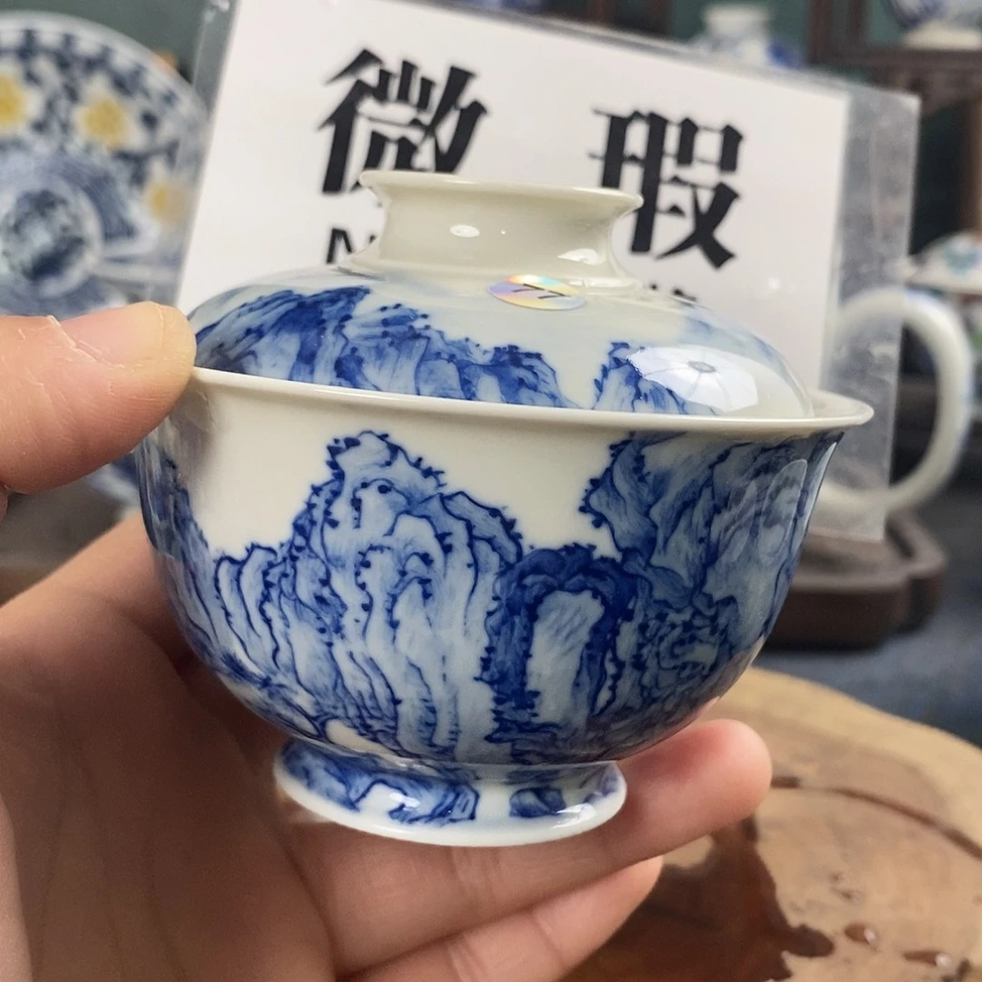 瓷片景德镇手绘青花茶器77