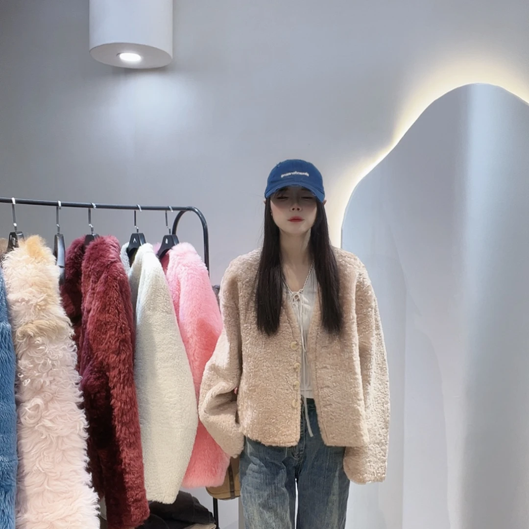 分***楚真皮皮毛一体外套213-1913