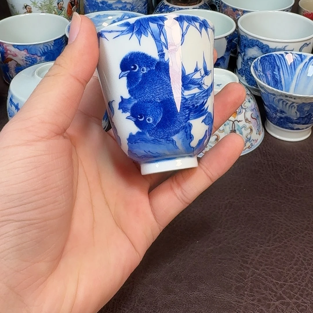 钧***远现代景德镇陶瓷盖碗