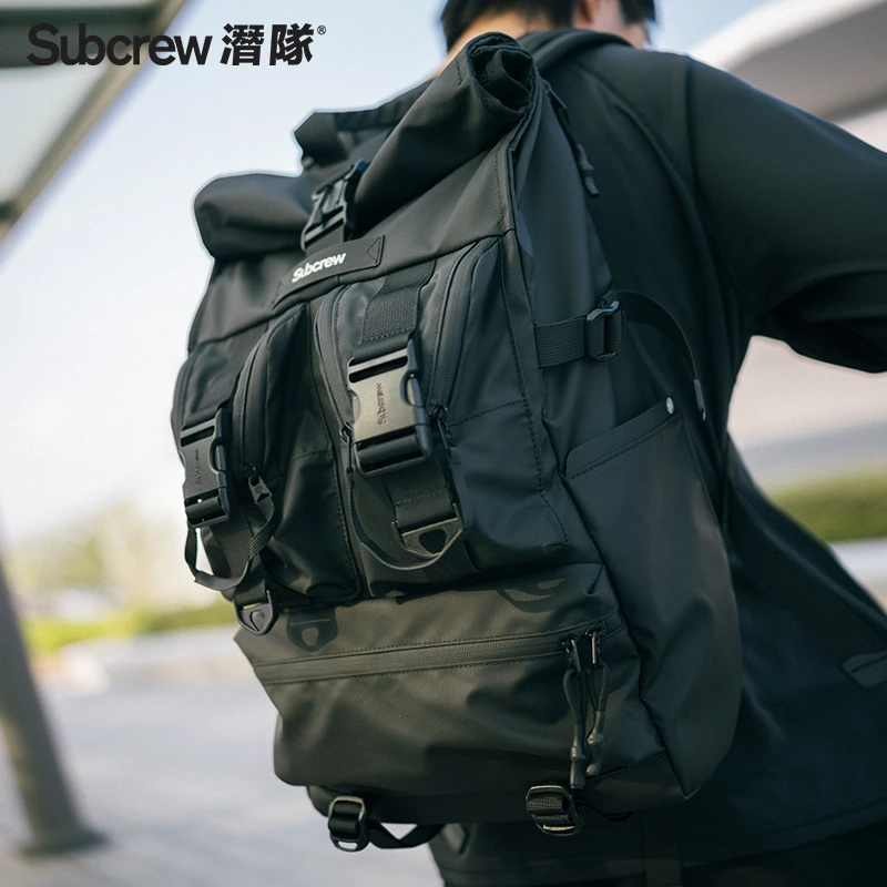 通勤大容量双肩包潮牌机能旅行户外多功能背包双肩包推荐