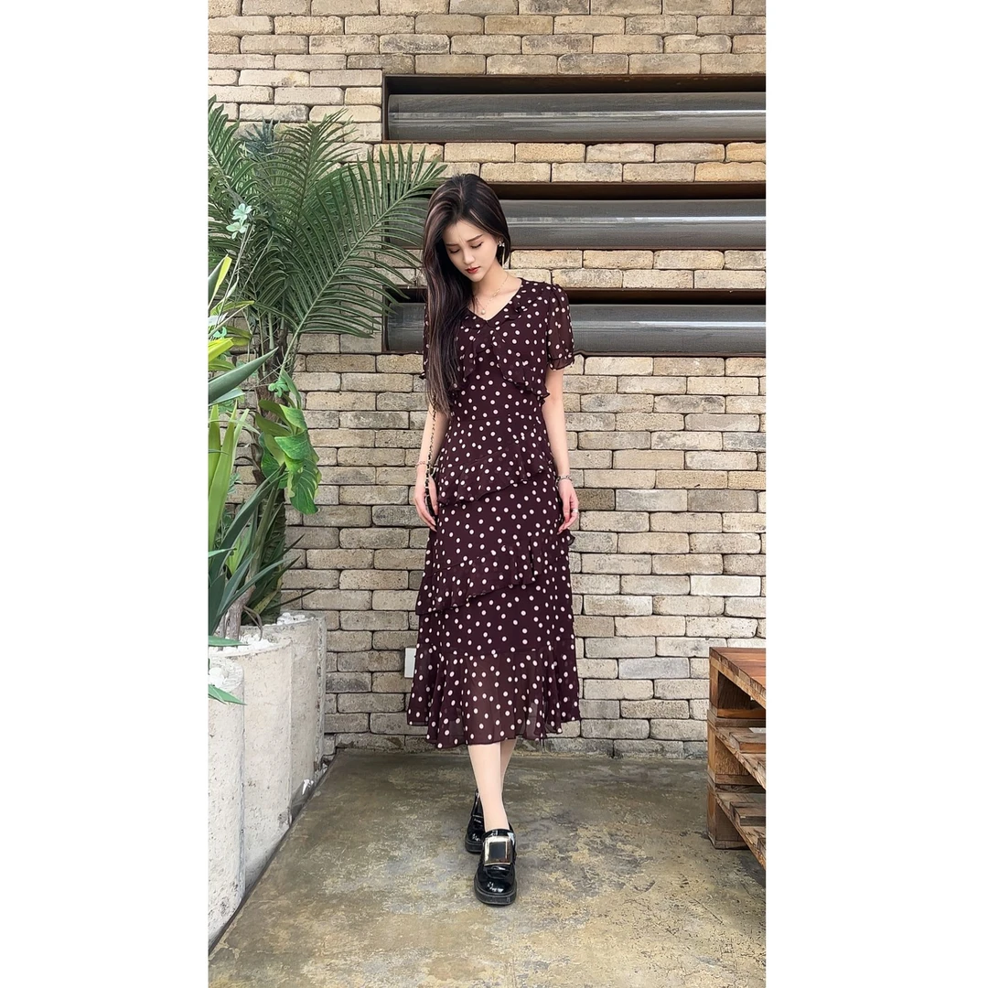 SEASON  WIND/季候风夏季时尚波点连衣裙SG2LC0424