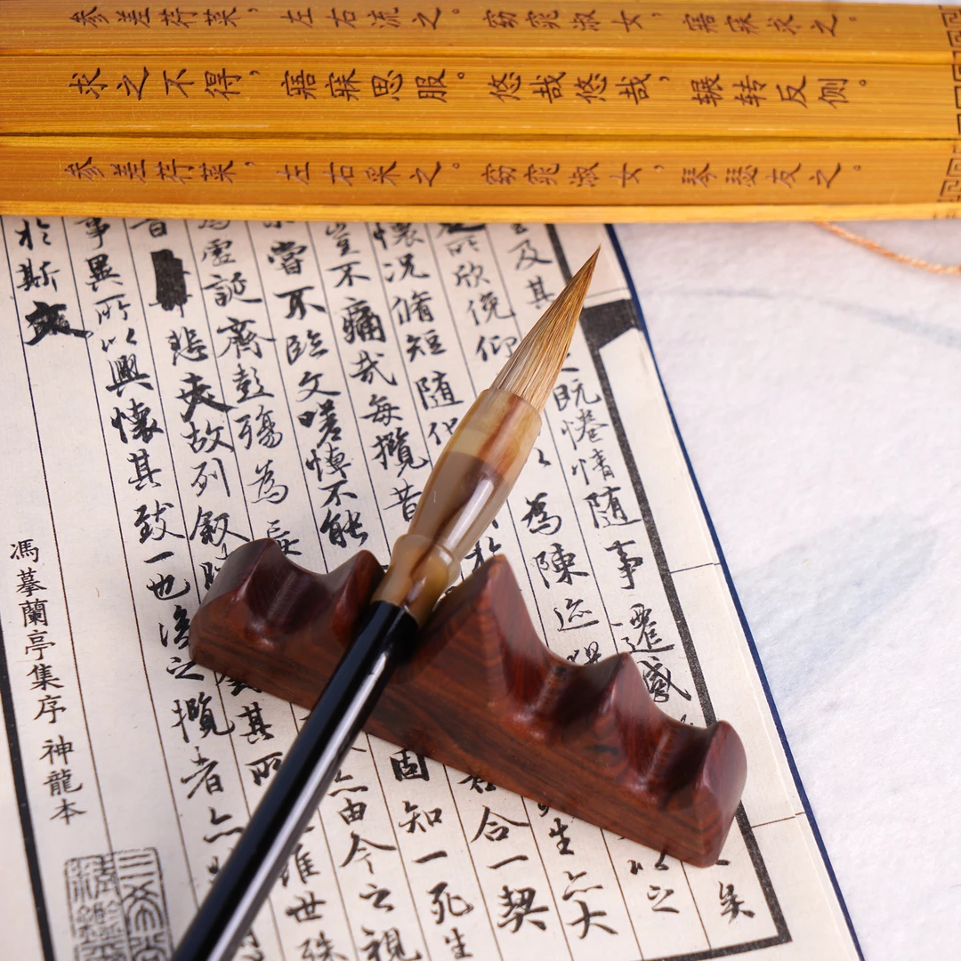 【汉云】出锋3.6 口径0.95 中楷牛耳毛毛笔 新手进阶通用