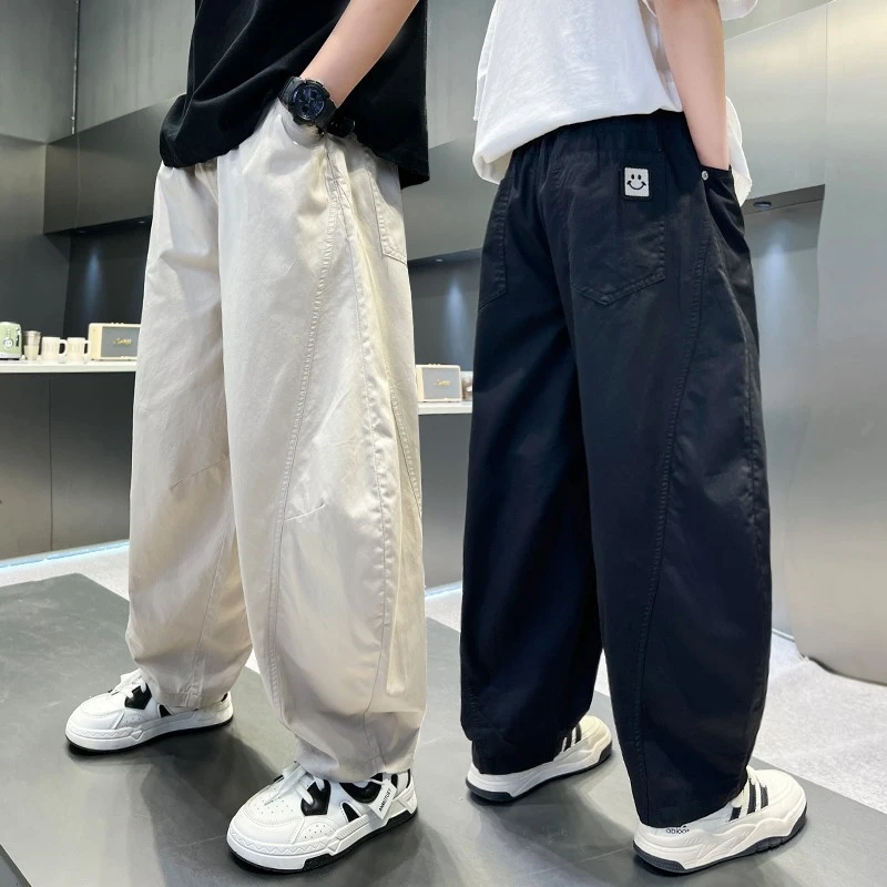 男童裤子夏季薄款防蚊裤宽松2025中大童休闲韩版长裤洋气儿童夏款