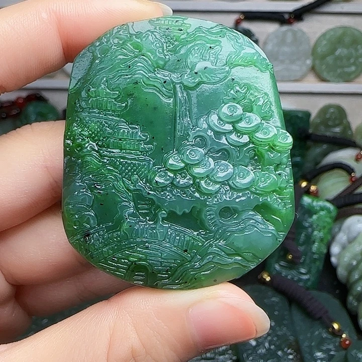 和田玉未镶嵌颈饰